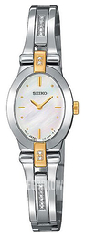 Seiko Dress Ladies Biały/Stal Ø17 mm SUJC38