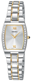 Seiko Dress Ladies Srebrny/Stal w odcieniu złota SUJE81