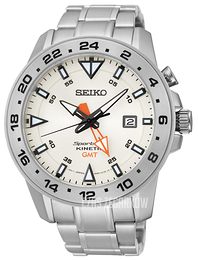 Seiko Sportura Biały/Stal Ø46 mm SUN025P1