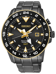 Seiko Kinetic Czarny/Stal Ø46 mm SUN026