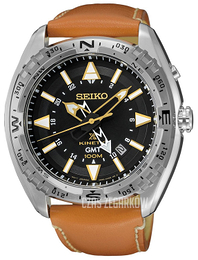 Seiko Kinetic Czarny/Skóra Ø44 mm SUN055