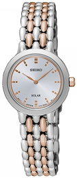 Seiko Dress Ladies Srebrny/Stal w kolorze różowego złota Ø23 mm SUP351P1