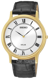 Seiko Dress Srebrny/Skóra Ø38 mm SUP878