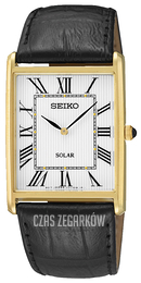Seiko Solar Srebrny/Skóra SUP880P1