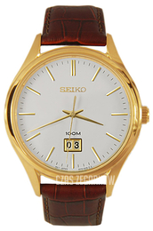 Seiko Biały/Skóra Ø42 mm SUR026
