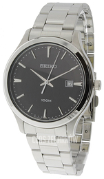 Seiko Dress Czarny/Stal Ø42 mm SUR051
