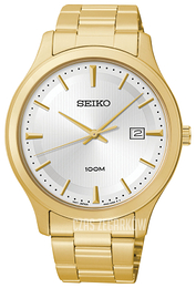 Seiko Dress Srebrny/Stal w odcieniu złota Ø42 mm SUR054