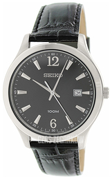 Seiko Dress Czarny/Skóra Ø42 mm SUR055