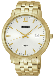 Seiko Dress Srebrny/Stal w odcieniu złota Ø42 mm SUR122