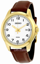 Seiko Biały/Skóra Ø42 mm SUR160P1