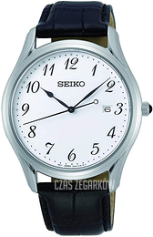 Seiko Biały/Skóra Ø39 mm SUR303P1