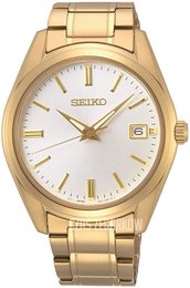 Seiko Conceptual Biały/Stal w odcieniu złota Ø40 mm SUR314P1