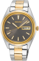 Seiko Szary/Stal w odcieniu złota Ø36 mm SUR348P1