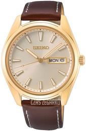 Seiko Neo Classic Szampański/Skóra Ø40 mm SUR450P1