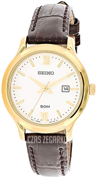 Seiko Biały/Skóra Ø30 mm SUR702P1