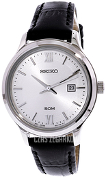 Seiko Dress Ladies Srebrny/Skóra Ø30 mm SUR703P1