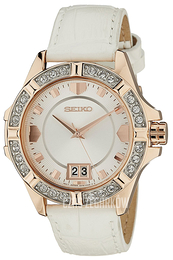 Seiko Dress Ladies Srebrny/Skóra Ø36 mm SUR800P1