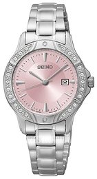 Seiko Dress Różowy/Stal Ø30 mm SUR869