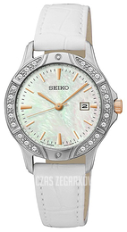 Seiko Dress Ladies Biały/Skóra SUR871