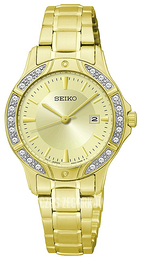 Seiko Dress Ladies Żółte złoto/Stal w odcieniu złota Ø29 mm SUR874