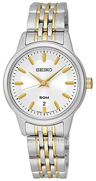 Seiko Srebrny/Stal w odcieniu złota Ø30 mm SUR893