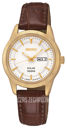 Seiko Dress Ladies Biały/Skóra Ø29 mm SUT164P2