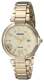 Seiko Dress Ladies Szampański/Stal w odcieniu złota Ø32.5 mm SUT176