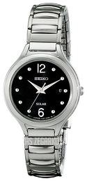 Seiko Dress Ladies Czarny/Stal Ø27 mm SUT177