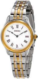 Seiko Classic Biały/Stal w odcieniu złota Ø29 mm SWR070P1