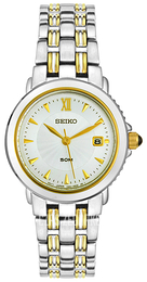 Seiko Le Grand Sport Biały/Stal w odcieniu złota Ø27 mm SXD630