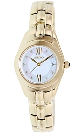 Seiko Biały/Stal w odcieniu złota Ø25 mm SXDB58