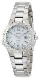 Seiko Coutura Biały/Stal Ø28 mm SXDB59