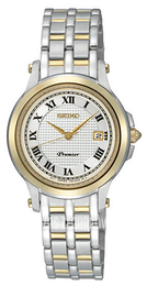 Seiko Premier Srebrny/Stal w odcieniu złota Ø28 mm SXDE02