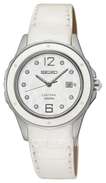 Seiko Biały/Skóra Ø31 mm SXDE79P2