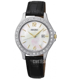 Seiko Biały/Stal Ø29 mm SXDF81P2