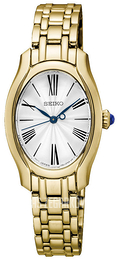 Seiko Dress Ladies Biały/Stal w odcieniu złota Ø23.5 mm SXGP60P1