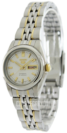 Seiko Dress Ladies Biały/Stal w odcieniu złota Ø26 mm SYMA35K1
