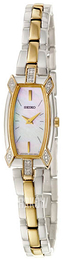 Seiko Dress Ladies Biały/Stal w odcieniu złota SZZC60