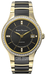 Serene Marceau Diamond Louvre Czarny/Stal w odcieniu złota Ø28 mm S005.05