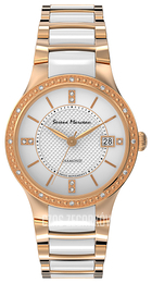 Serene Marceau Diamond Louvre Biały/Stal w kolorze różowego złota Ø28 mm S005.07