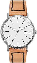 Skagen Signatur Biały/Skóra Ø45 mm SKW1110