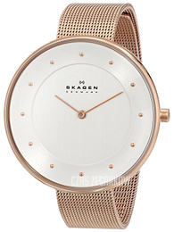 Skagen Gitte Srebrny/Stal w kolorze różowego złota Ø38 mm SKW2142