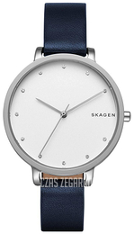 Skagen Hagen Biały/Skóra Ø34 mm SKW2581