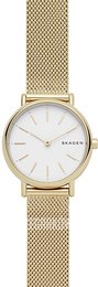 Skagen Signatur Biały/Stal w odcieniu złota Ø30 mm SKW2693