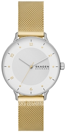 Skagen Riis Biały/Pozlacana Ø36 mm SKW3092