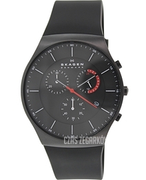 Skagen Balder Czarny/Guma Ø42 mm SKW6075