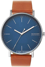 Skagen Signatur Niebieski/Skóra Ø45 mm SKW6551