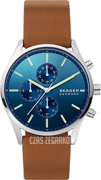 Skagen Holst Niebieski/Skóra Ø42 mm SKW6732