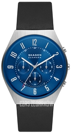 Skagen Grenen Chrono Niebieski/Skóra Ø42 mm SKW6820