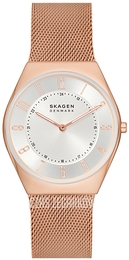 Skagen Grenen Ultra Slim Srebrny/Pozlacana Ø37 mm SKW6827